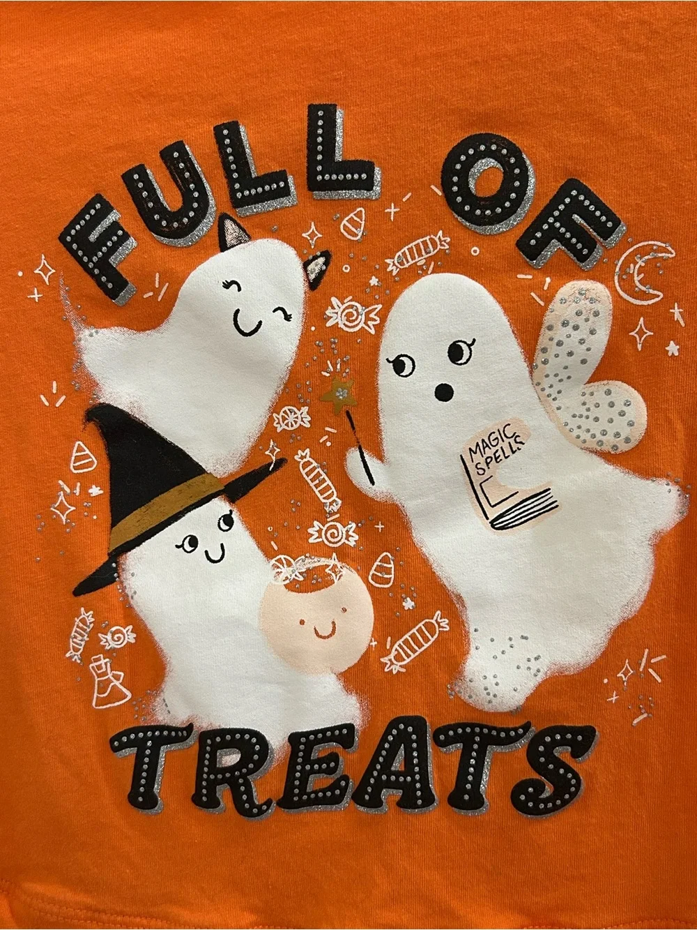 Carter’s Halloween Ghost Peplum Top Size 6/6x EUC